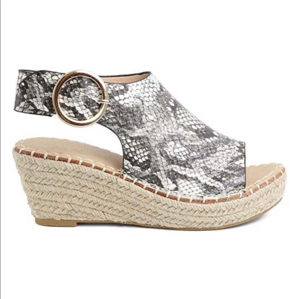 Catherine Malandrino Snake Embossed Espadrille